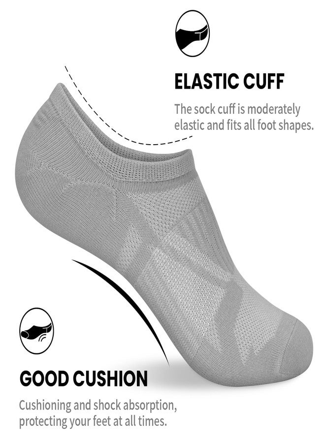 wernies No Show Socks for Women - 8 Pairs Low Cut Invisible Casual Short Ankle Socks for women Black/White/Gray 5-8 - Image 5